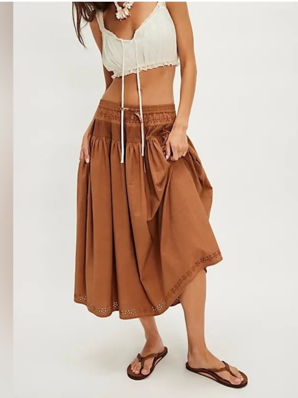 ▪️New! Free People Gesibelle Set in Macadamia Brown XL - Picture 4 of 14